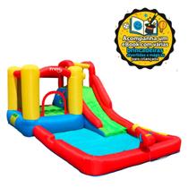 Mega Parque Aquático Inflável Infantil Freso Aquarius com Escorregador 127v com Ebook