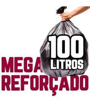 Mega Reforçado Saco De Lixo 100 Litros 100 Un Preto Mega Reforçado Saco De Lixo 100 Litros 100 Un Preto