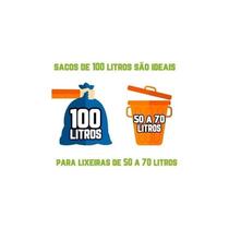 Mega Reforçado Saco De Lixo 100 Litros 100 Un Preto Mega Reforçado Saco De Lixo 100 Litros 100 Un Preto