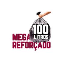 Mega Reforçado Saco De Lixo 100 Litros 100 Un Preto Mega Reforçado Saco De Lixo 100 Litros 100 Un Preto