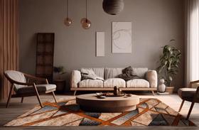 Mega Tapete para sala Marbella Elite Champagne Mancy 250x350 cm