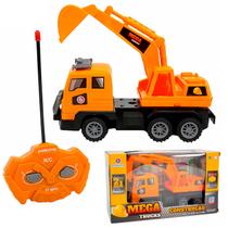 Mega Trucks Caminhão De Construção Controle Remoto Escala 1:20 Com Movimentos Reais