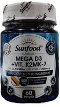 Mega Vit D3 10.000ui + Vit.k2mk-7 300mcg 60 Softgel Sunfood