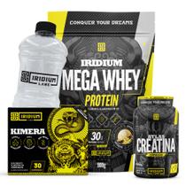 Mega Whey + Kimera Thermo 30 Comps + Atlas Creatina 60 Cáps + Galão Cristal 950ml Mega Whey + Kimera Thermo 30 Comps + Atlas Creatina 60 Cáps + Galão Cristal 950ml