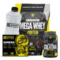 Mega Whey + Kimera Thermo 30 Comps + Atlas Creatina 60 Cáps + Galão Cristal 950ml Mega Whey + Kimera Thermo 30 Comps + Atlas Creatina 60 Cáps + Galão Cristal 950ml