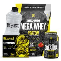 Mega Whey + Kimera Thermo 30 Comps + Atlas Creatina 60 Cáps + Galão Cristal 950ml Mega Whey + Kimera Thermo 30 Comps + Atlas Creatina 60 Cáps + Galão Cristal 950ml