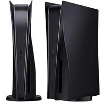 Megadream Tampa Frontal Dura ABS Preta para PS5 Edição com Disco