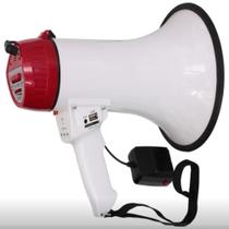 Megafone Alto-Falante 30W Potente Recarregável Gravador USB