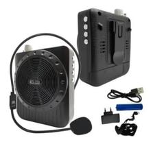 Megafone Amplificador de Voz com Microfone e Rádio FM USB