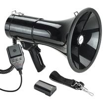 Megafone De Mão Bluetooth USB MP3 Recarregável Com Microfone Sirene Gravação SR-66 Sonoros