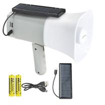 Megafone De Mão Bluetooth USB MP3 Recarregável Com Mini Placa Solar E Gravação SR-700 Solar Sonoros