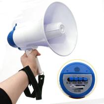 Megafone Portátil Profissional Recarregável Com Sirene Musical E Gravador Bivolt Megafone Portátil Profissional Recarregável Com Sirene Musical E Gravador Bivolt