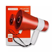 Megafone portátil recarregável com altifalante integrado e função de gravação