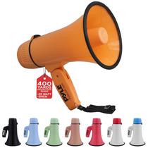 Megafone Pyle 20W Bullhorn com sirene e entrada auxiliar - laranja Megafone Pyle 20W Bullhorn com sirene e entrada auxiliar - laranja