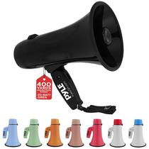 Megafone Pyle 20W Bullhorn com sirene e entrada auxiliar - preto