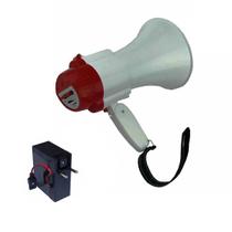 Megafone Recarregável Sirene Musical Gravador Le997 Homolo Megafone Recarregável Sirene Musical Gravador Le997 Homolo