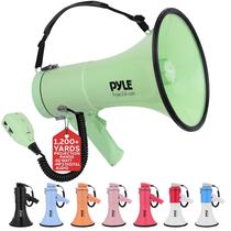 Megáfono Pyle 50W con Sirena, Entrada Auxiliar y Correa Verde Megáfono Pyle 50W con Sirena, Entrada Auxiliar y Correa Verde
