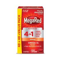 MegaRed Avanzado 4 en 1 Suplemento de Aceite de Pescado Omega-3 500mg