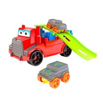 Megatruck Blocos de Montar Blocolândia - 45 Peças - Dismat Megatruck Blocos de Montar Blocolândia - 45 Peças - Dismat