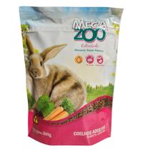 Megazoo Ração Extrusada Coelhos Adultos Ornamentais 500G Megazoo Ração Extrusada Coelhos Adultos Ornamentais 500G