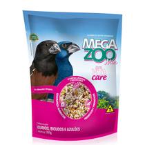 Megazoo Vita Care Mix Curió Bicudo e Azulão 350g Mistura Sementes com Ração Alimento Super Premium