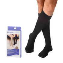 Meia 282F 20/30mmHg Algodão Comfort Longa Preta Sigvaris