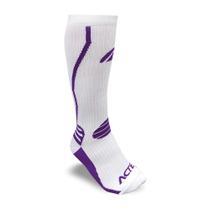 Meia 3/4 20-30 branco / roxo f1-brx - acte sports