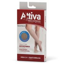Meia 3/4 Attiva Média Compressão 18-21 Fech NatEs-P Meia 3/4 Attiva Média Compressão 18-21 Fech NatEs-P