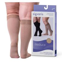 Meia 3/4 de Compressão 30-40 Sigvaris Reduce Ponta Aberta Curta Bege Meia 3/4 de Compressão 30-40 Sigvaris Reduce Ponta Aberta Curta Bege