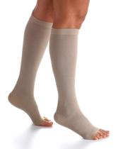 Meia 3/4 ELástica Algodão Super Média Compressão 20-30mmHg PA Bege Sigvaris Tamanho Especial
