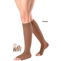 Meia 3/4 Ever Sheer Sigvaris - 20-30 mmHg - Aberta - Canela - P2 Meia 3/4 Ever Sheer Sigvaris - 20-30 mmHg - Aberta - Canela - P2