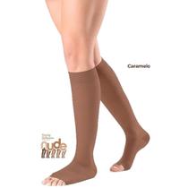 Meia 3/4 Ever Sheer Sigvaris - 20-30 mmHg - Aberta - Caramelo - M2 Meia 3/4 Ever Sheer Sigvaris - 20-30 mmHg - Aberta - Caramelo - M2