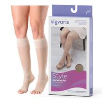 Meia 3/4 Panturrilha Compressiva Sigvaris Style Audace 15-20 mmgh - Natural Meia 3/4 Panturrilha Compressiva Sigvaris Style Audace 15-20 mmgh - Natural