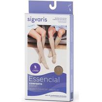 Meia 3/4 Select Comfort Premium 862 AD 20-30 MMHG Sigvaris Aberta KIT 2 Pares Natural Escuro GG2