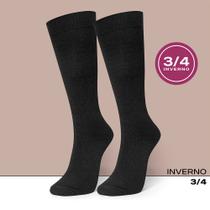 Meia 3/4 Selene 7001.001 Feminina Lã Inverno T. 34/39