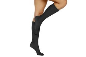 Meia 3/4 Suave Compressão Com Ponteira 13-17Mmhg Kendall Preta Meia 3/4 Suave Compressão Com Ponteira 13-17Mmhg Kendall Preta