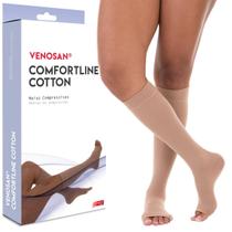 Meia 3/4 Venosan Comfortline Cotton 30-40 Curta Pé Aberto Bege Meia 3/4 Venosan Comfortline Cotton 30-40 Curta Pé Aberto Bege
