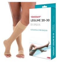 Meia 3/4 Venosan Legline 20-30 Pé Aberto Olinda