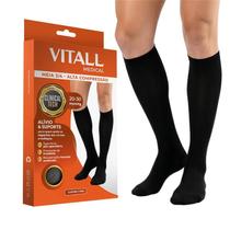 Meia 3 4 Vitall Medical Alta Compressão Com Ponteira 2030 mmHg Masculin