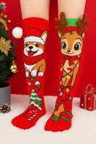 Meia 3d Natal Infantil Juvenil Vários Personagens