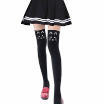 Meia 5/8 Fio 20 Cosplay De Gatinho Fantasia Feminina Dorama Meia 5/8 Fio 20 Cosplay De Gatinho Fantasia Feminina Dorama