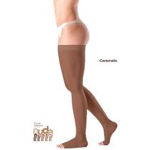Meia 7/8 Ever Sheer 20-30 mmHg Aberta Caramelo Tam G2 Meia 7/8 Ever Sheer 20-30 mmHg Aberta Caramelo Tam G2