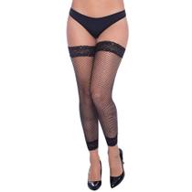 Meia 7/8 Legging Arrastão c/ Renda Preta