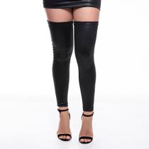 Meia 7/8 Sem Pés em Cirrê material sintético Ousadia, Conforto e Sofisticação para um Visual Irresistível