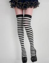 Meia Abelha Amarela Listra Preta Raibow 7/8 Geek Sexy Pin Up