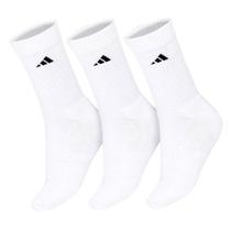 Meia Adidas Essentials Crew - Pack com 3 Pares - Branca Meia Adidas Essentials Crew - Pack com 3 Pares - Branca