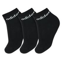Meia Adidas Lin Ankle 35 ao 37 - Pack com 3 Unidades Preto Meia Adidas Lin Ankle 35 ao 37 - Pack com 3 Unidades Preto