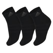 Meia Adidas SPW ANK 35 ao 37 - Pack com 03 unidades Preta e Cinza Meia Adidas SPW ANK 35 ao 37 - Pack com 03 unidades Preta e Cinza