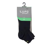 Meia Adulto Lupo Sport Dry Fit Cano Médio Preto - 03360002