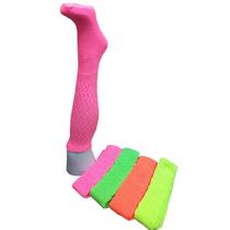 Meia Aeróbica Neon Fitness Academia: Kit 6 Pares Cor Única